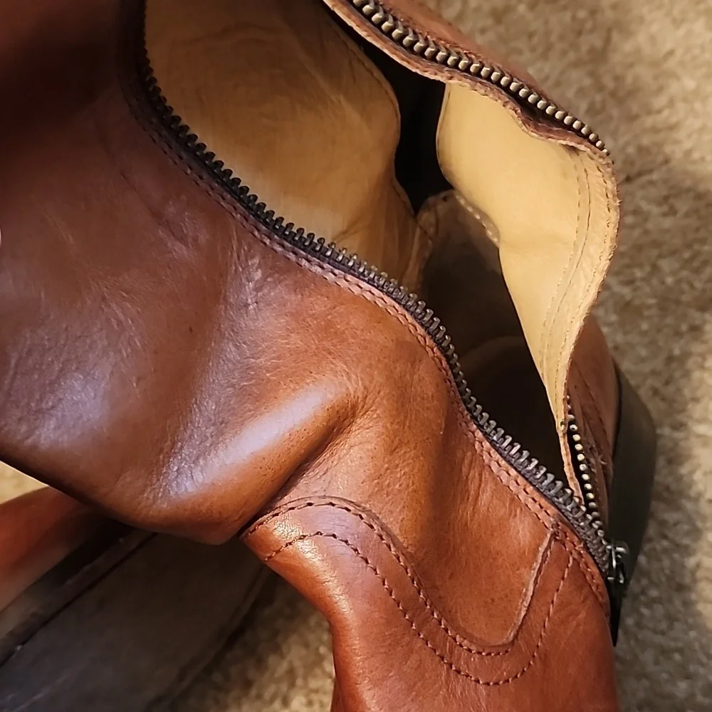 Frye Women's Mellisa Over the Knee Boots In Cognac W 5 1/2